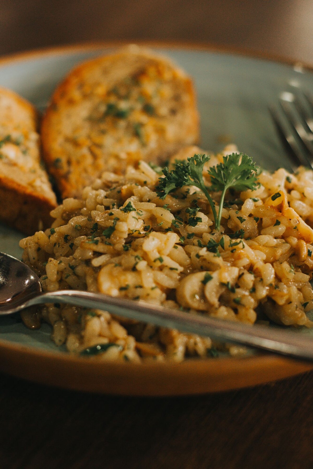 Gemüserisotto mit Brot