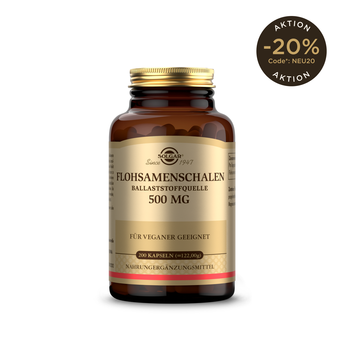Flohsamenschalen 500mg