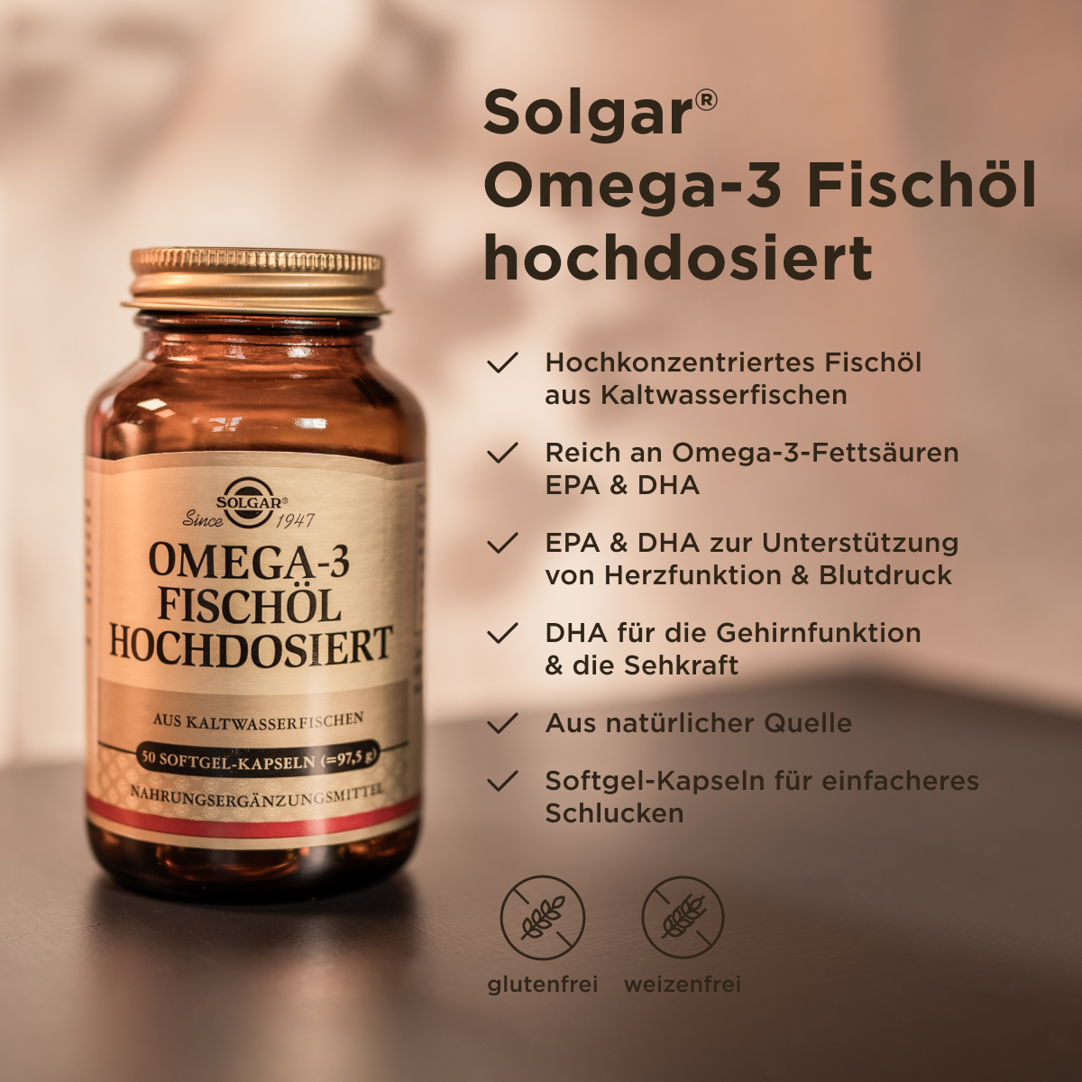 Omega-3 Fischöl hochdosiert