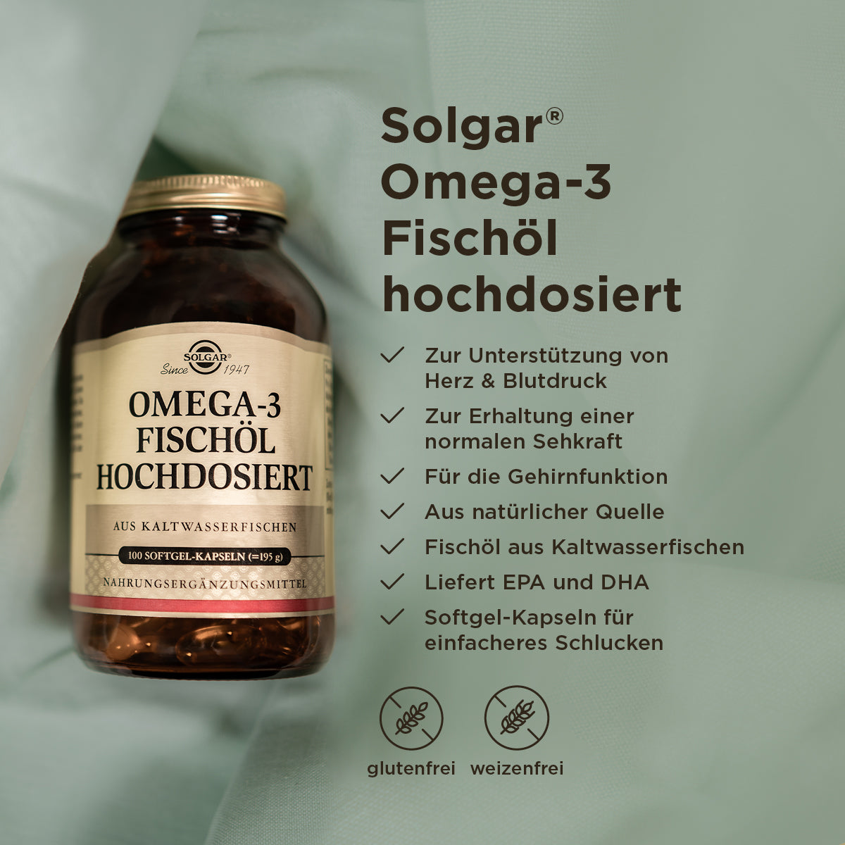 Omega-3 Fischöl hochdosiert