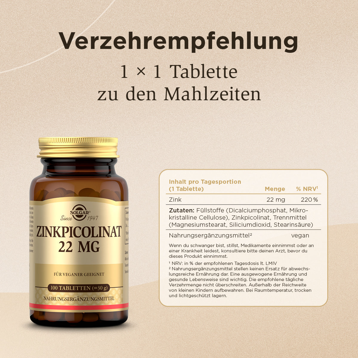 Zink Tabletten